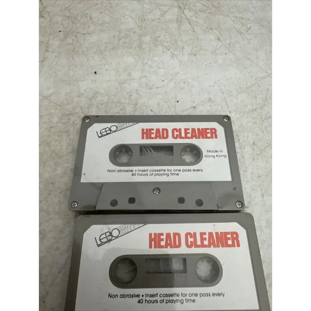 Lebo Head Cleaner Cassette Set Of Two Sealed